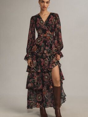 Hutch Floral Wrap Maxi Dress